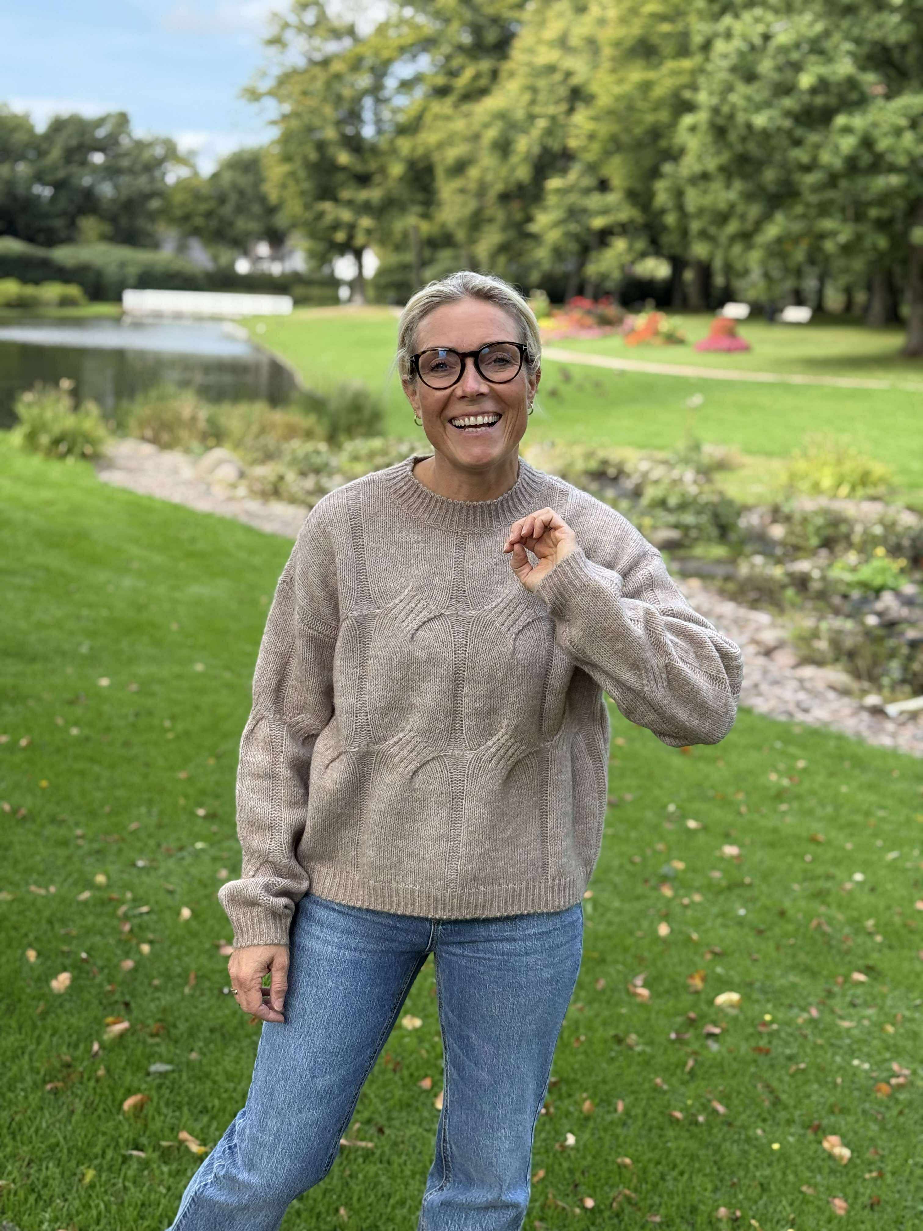 PCJENNA Pullover - Greige